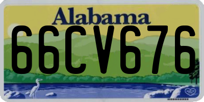 AL license plate 66CV676