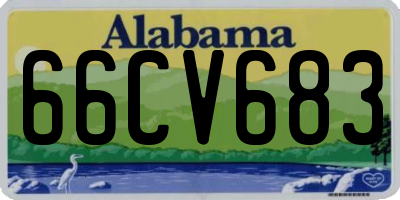 AL license plate 66CV683