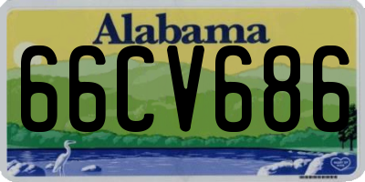 AL license plate 66CV686