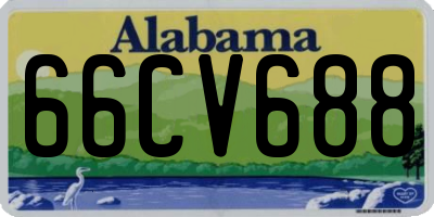 AL license plate 66CV688