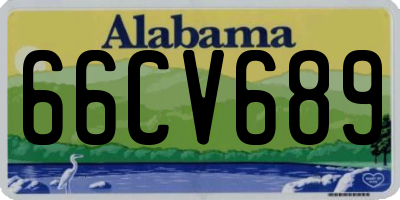 AL license plate 66CV689