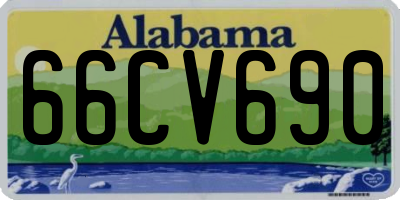 AL license plate 66CV690