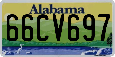 AL license plate 66CV697