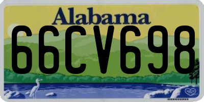 AL license plate 66CV698