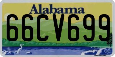 AL license plate 66CV699