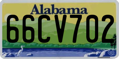 AL license plate 66CV702
