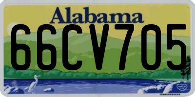AL license plate 66CV705