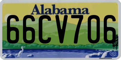 AL license plate 66CV706