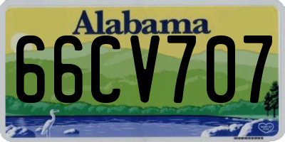 AL license plate 66CV707