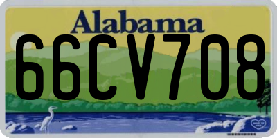 AL license plate 66CV708