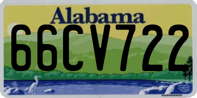 AL license plate 66CV722