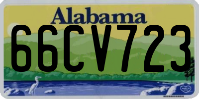 AL license plate 66CV723