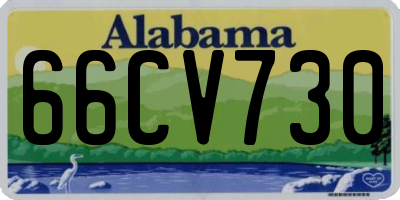 AL license plate 66CV730