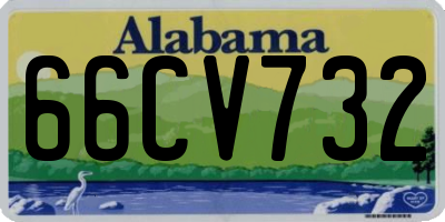 AL license plate 66CV732