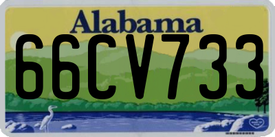 AL license plate 66CV733
