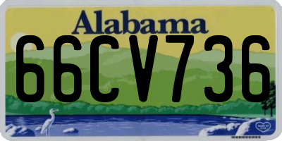 AL license plate 66CV736