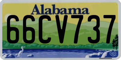 AL license plate 66CV737