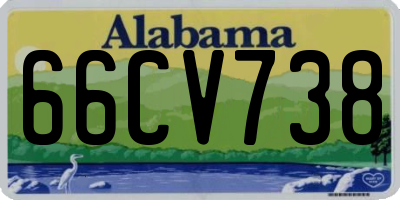 AL license plate 66CV738
