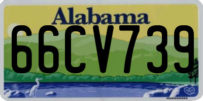 AL license plate 66CV739