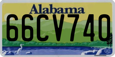 AL license plate 66CV740