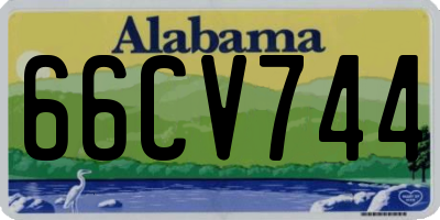 AL license plate 66CV744