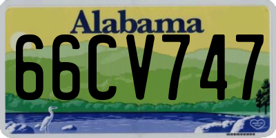 AL license plate 66CV747
