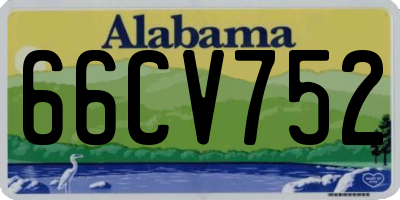 AL license plate 66CV752