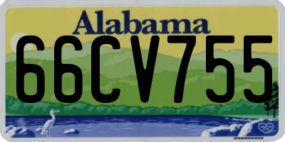 AL license plate 66CV755