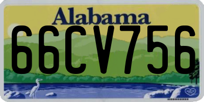 AL license plate 66CV756
