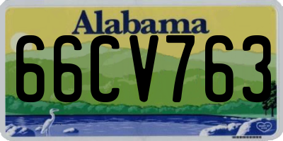 AL license plate 66CV763
