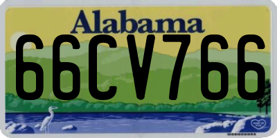 AL license plate 66CV766