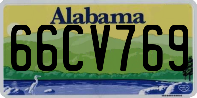 AL license plate 66CV769