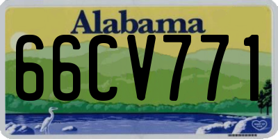 AL license plate 66CV771