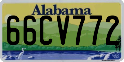 AL license plate 66CV772