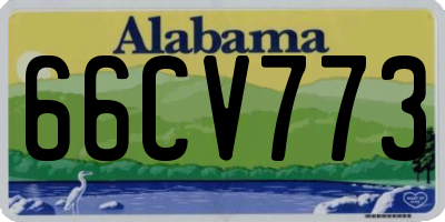 AL license plate 66CV773