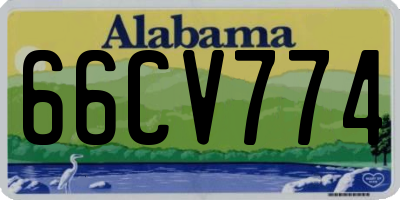 AL license plate 66CV774