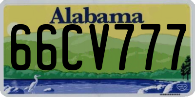AL license plate 66CV777