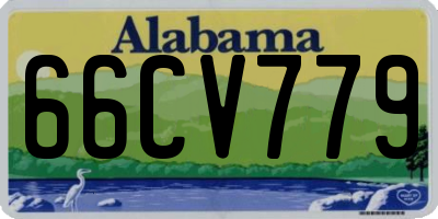 AL license plate 66CV779