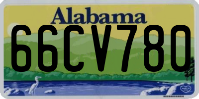 AL license plate 66CV780