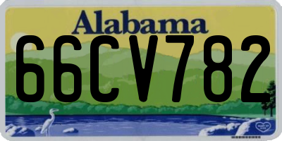 AL license plate 66CV782