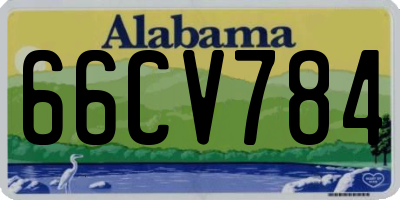 AL license plate 66CV784