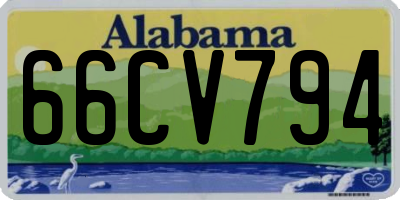 AL license plate 66CV794