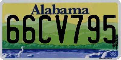 AL license plate 66CV795