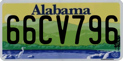 AL license plate 66CV796