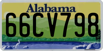 AL license plate 66CV798