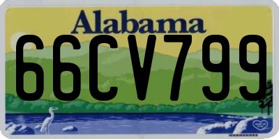 AL license plate 66CV799