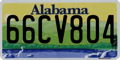 AL license plate 66CV804