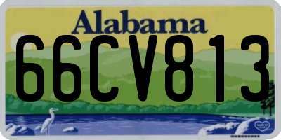 AL license plate 66CV813