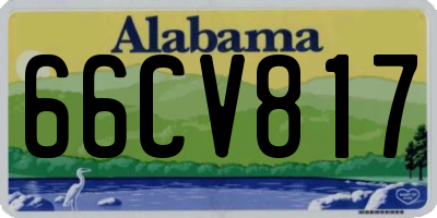 AL license plate 66CV817