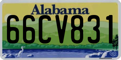 AL license plate 66CV831